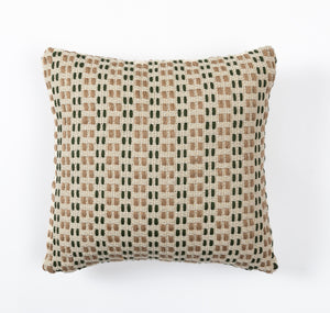 In Full Bloom 18 x 18" Textured Woven Cushion - Ivory