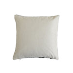 In Full Bloom 18 x 18" Multi-Textured Striped Cushion - Green, Ivory