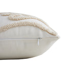 In Full Bloom 12 x 20" Tufted Cushion - Ivory