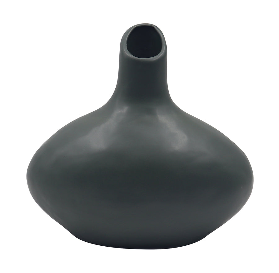 In Full Bloom Ceramic Vase - Green