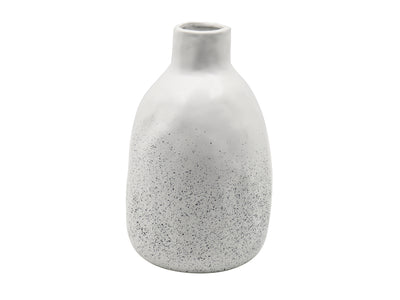 In Full Bloom Small Ceramic Vase Speckle - White