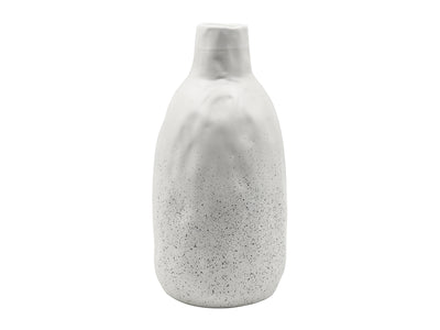 In Full Bloom Medium Ceramic Vase Speckle - White