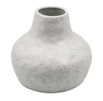 In Full Bloom Large Ceramic Vase Speckle - White