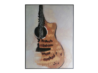 In Harmony Textured Abstract Acoustic Guitar Art
