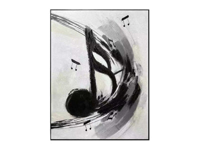 In Harmony Textured Abstract Eighth Note Art