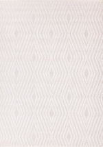 Seraphina 7'10" x 10'6" Diamond Trellis Design Area Rug - White