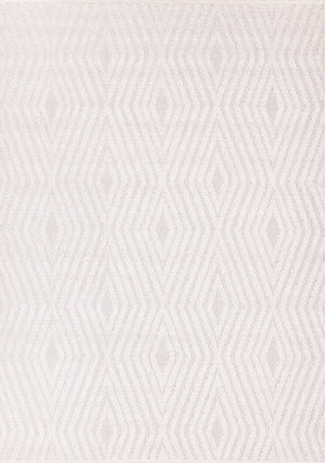 Seraphina 7'10" x 10'6" Diamond Trellis Design Area Rug - White