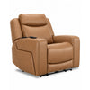 Jackson Leather Power Recliner with Heat and Massage - Butternut