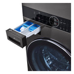 LG Black Stainless Steel Wash Tower™ 5.2 Cu. Ft. Front Load Washer and 7.4 Cu. Ft. Heat Pump Ventless Dryer - WKHC202HBA