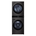 LG Black Stainless Steel Wash Tower™ 5.2 Cu. Ft. Front Load Washer and 7.4 Cu. Ft. Heat Pump Ventless Dryer - WKHC202HBA