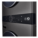LG Black Stainless Steel Wash Tower™ 5.2 Cu. Ft. Front Load Washer and 7.4 Cu. Ft. Heat Pump Ventless Dryer - WKHC202HBA