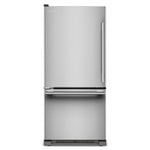 KitchenAid 30" 19.0 Cu. Ft. PrintShield Stainless Steel Standard-Depth Bottom Mount Refrigerator - KRBL130SPS