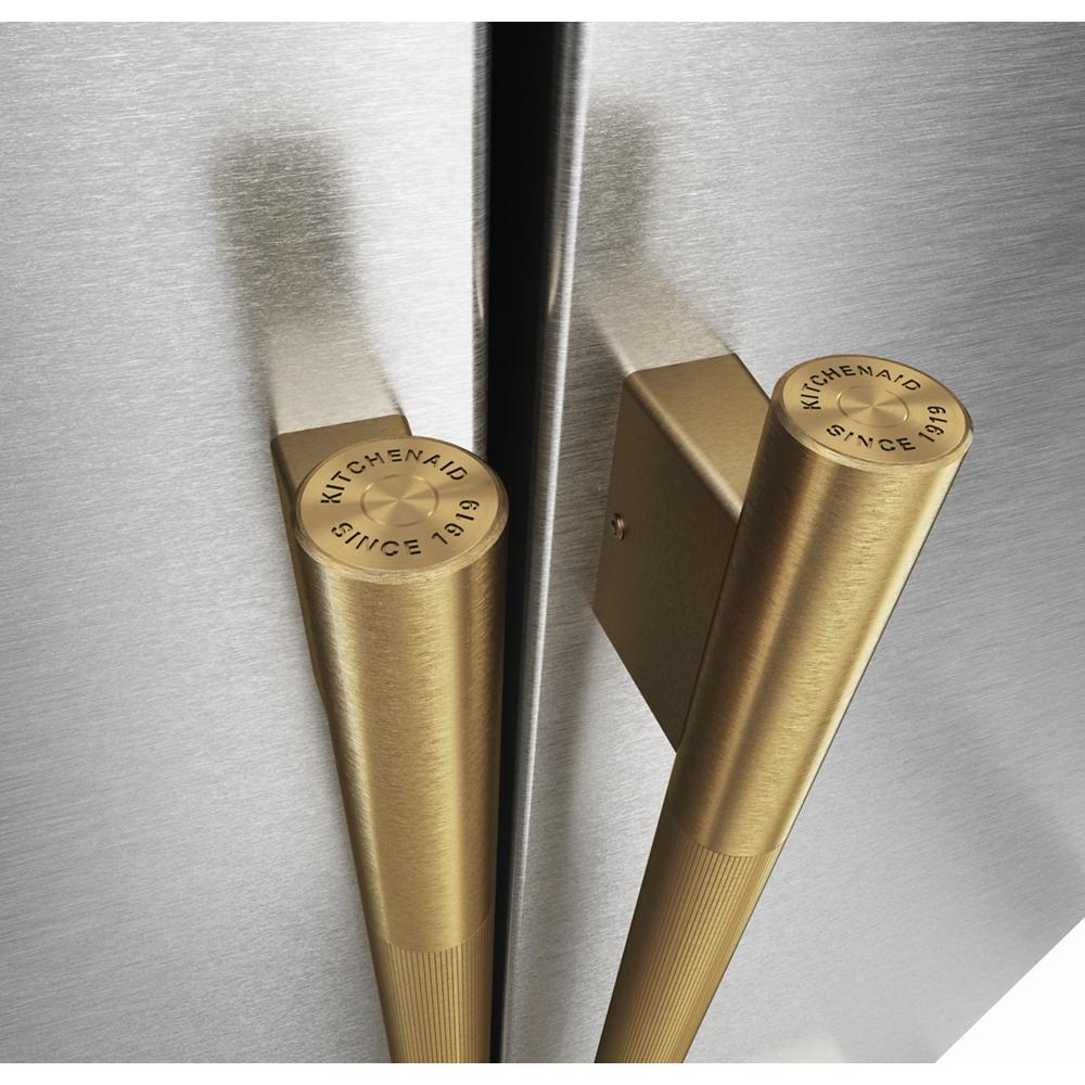 KitchenAid Brass Handle Hardware Accessory Kit for 36" Width Counter-Depth French Door Refrigerator - W11777159