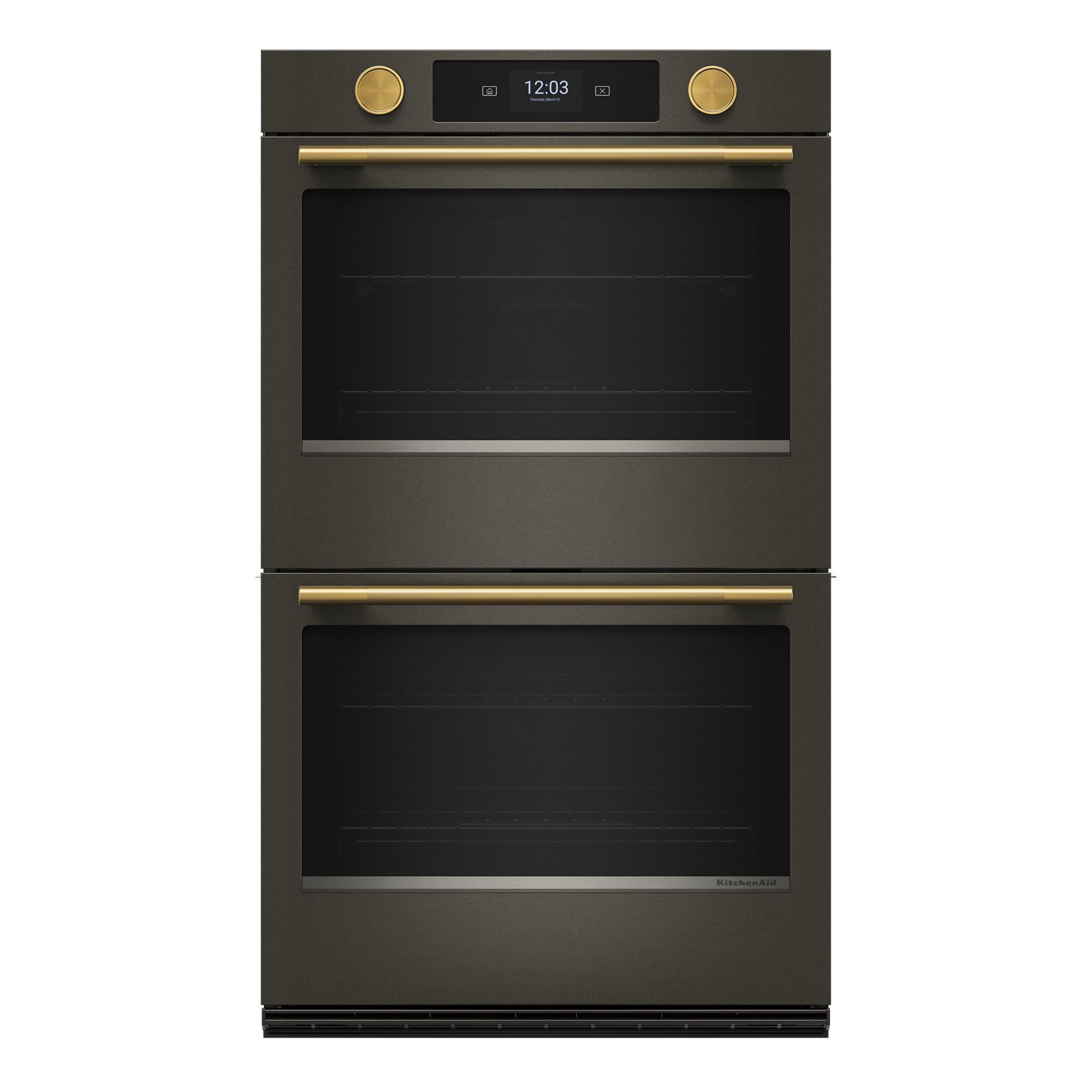 KitchenAid Brass Handle and Knob Hardware Accessory Kit for 30" Double Wall Oven & Microwave Combo - W11774418