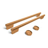 KitchenAid Bronze Handle and Knob Hardware Accessory Kit for 30" Double Wall Oven & Microwave Combo - W11774417