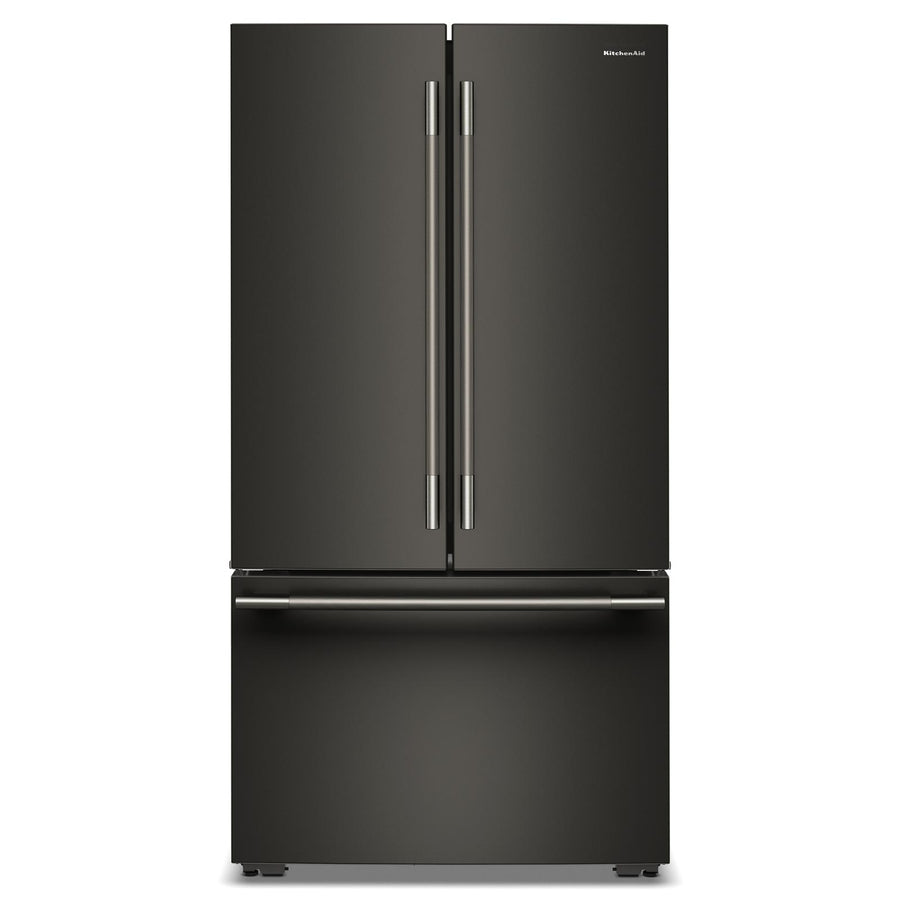 KitchenAid 36" 24.0 Cu. Ft. Black Ore Counter-Depth French Door Refrigerator - KRFC236SBE