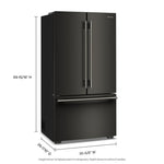 KitchenAid 36" 24.0 Cu. Ft. Black Ore Counter-Depth French Door Refrigerator - KRFC236SBE