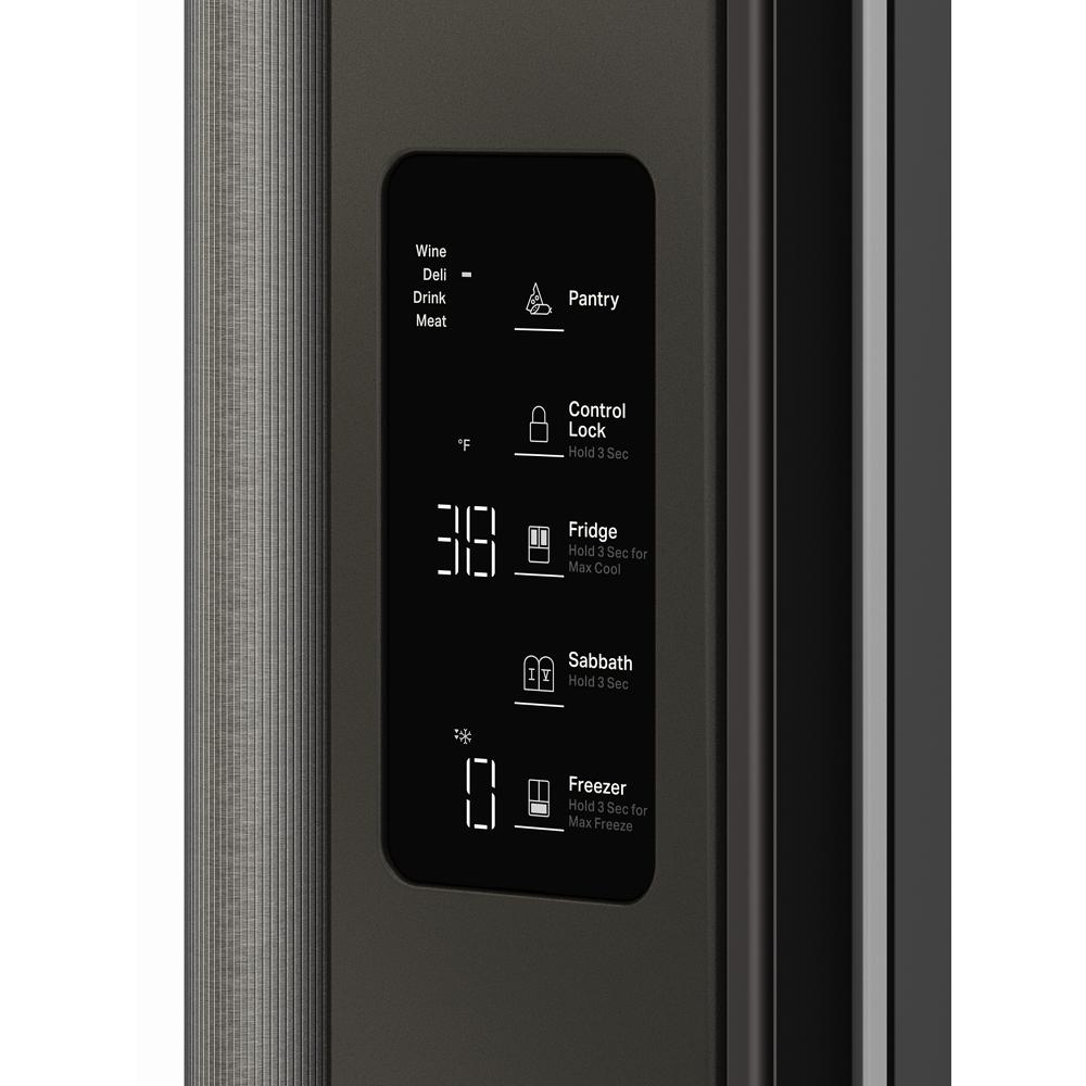 KitchenAid 36" 24.0 Cu. Ft. Black Ore Counter-Depth French Door Refrigerator - KRFC236SBE