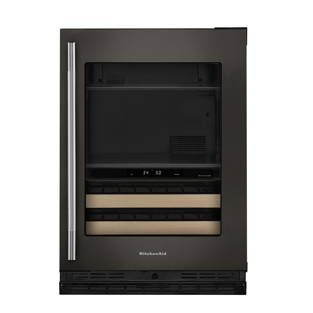 KitchenAid 24" 5.0 Cu. Ft. Black Ore Undercounter Refrigerator - KUBR524SBE