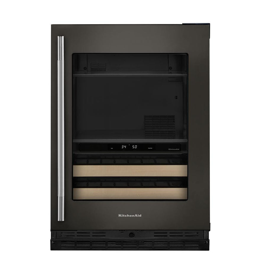 KitchenAid 24" 5.0 Cu. Ft. Black Ore Undercounter Refrigerator - KUBR524SBE