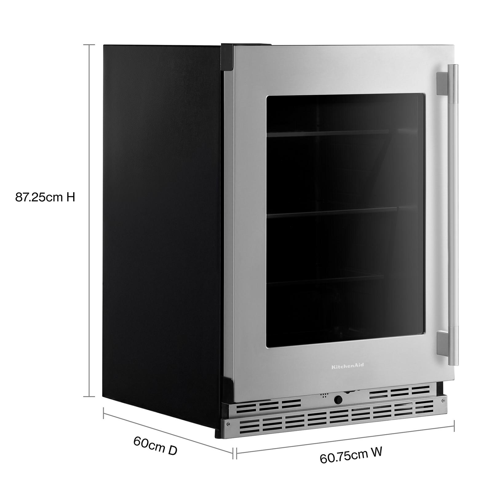 KitchenAid 24" 5.2 Cu. Ft. PrintShield Stainless Steel Undercounter Refrigerator - KURL524SPS