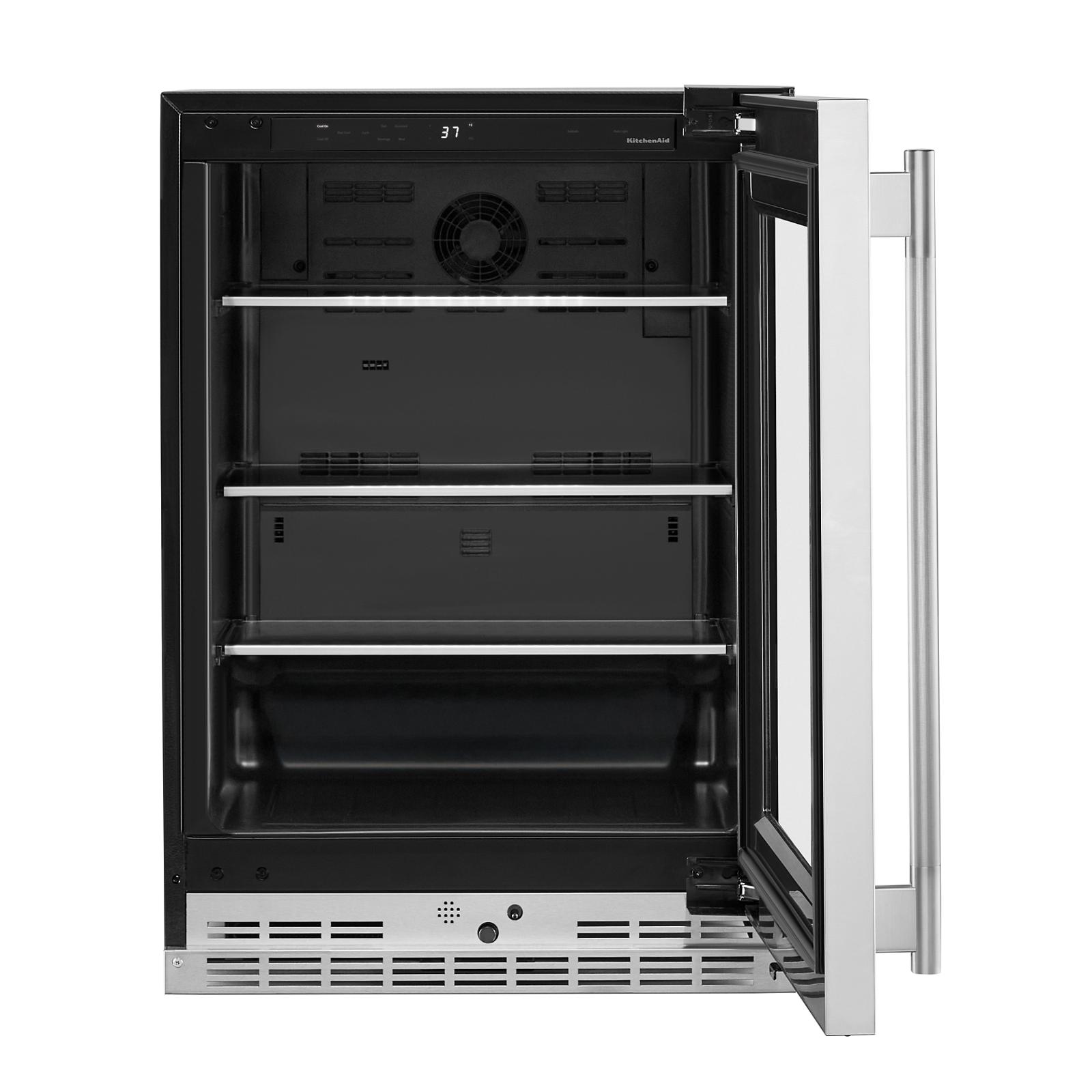 KitchenAid 24" 5.2 Cu. Ft. PrintShield Stainless Steel Undercounter Refrigerator - KURR524SPS