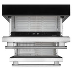 KitchenAid 24" 4.3 Cu. Ft. Black Cabinet with Stainless Steel Doors Undercounter Double-Drawer Refrigerator - KUCT524SSB