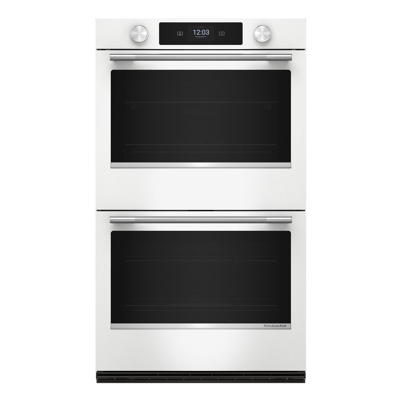 KitchenAid White 30" Double Wall Oven (10 cu ft) - KOED730SWH
