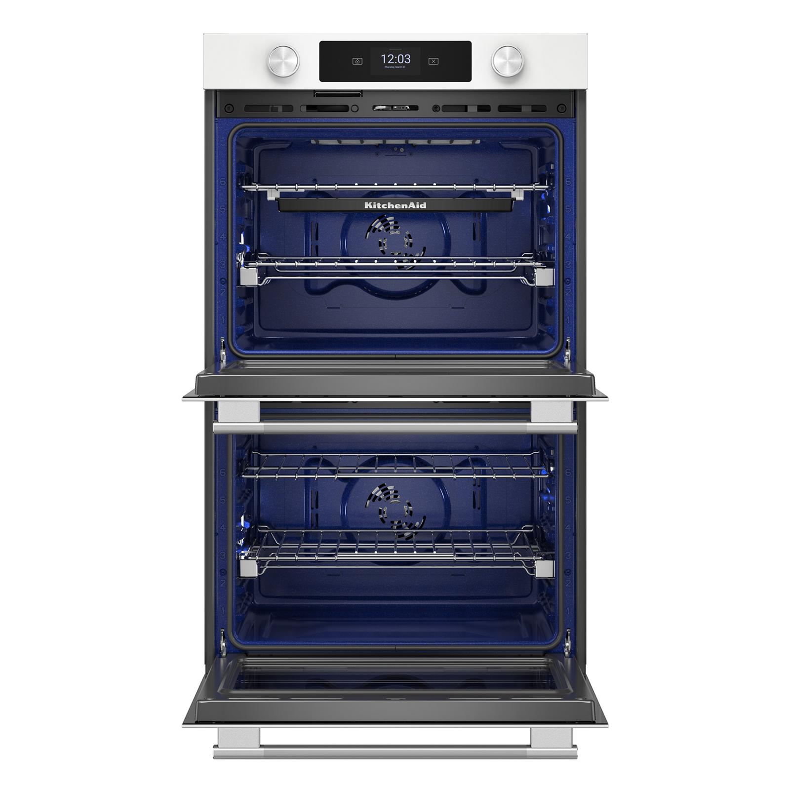 KitchenAid White 30" Double Wall Oven (10 cu ft) - KOED730SWH