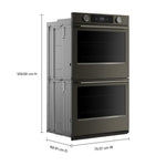 KitchenAid Black Ore 30" Double Wall Oven (10 Cu. Ft) - KOED730SBE