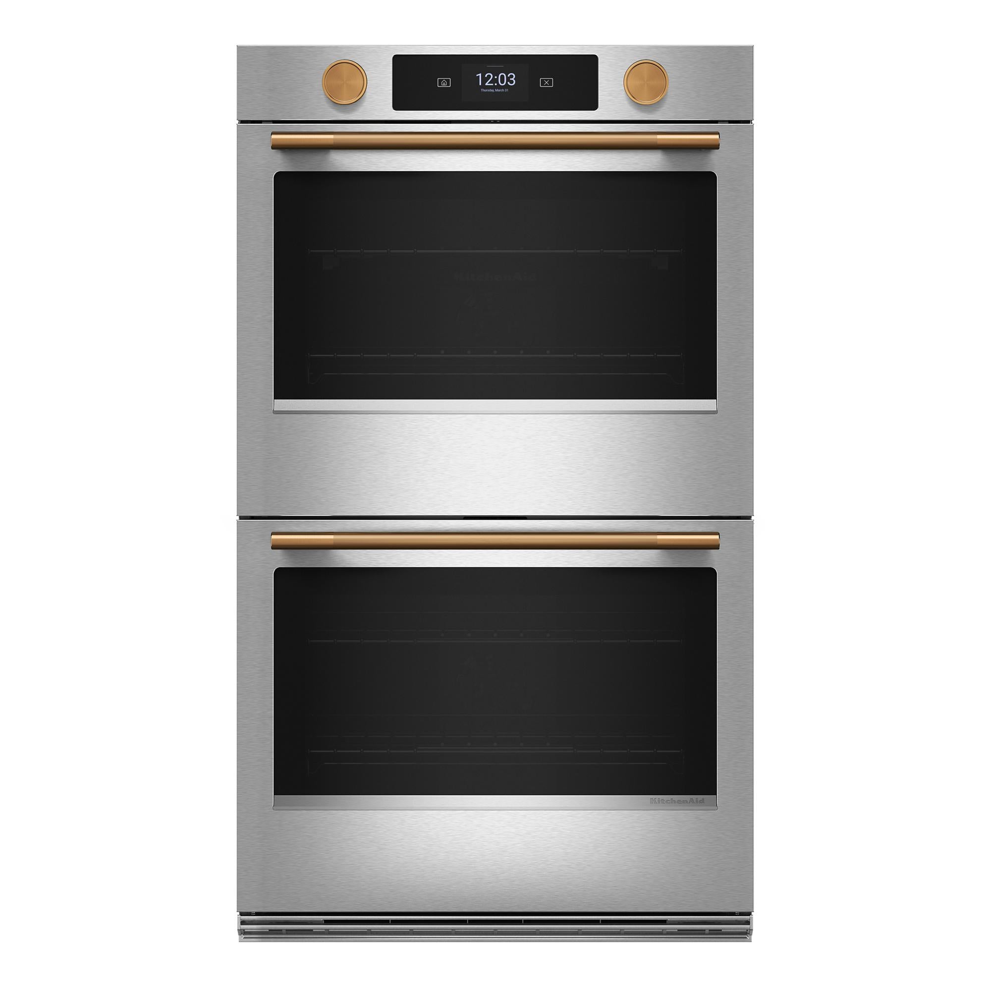 KitchenAid PrintShield Stainless 30" Double Wall Oven (10 cu ft) - KOED730SPS