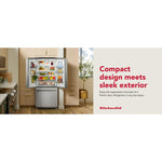 KitchenAid 30" 20.0 Cu. Ft. PrintShield Stainless Steel Standard Depth French Door Refrigerator - KRFF330SPS