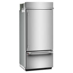 KitchenAid 36" 20.9 Cu. Ft. PrintShield Stainless Steel Built-In Bottom Mount Refrigerator - KBBR336SPS