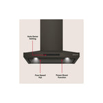 KitchenAid® Black Ore 30" 400 CFM Wall-Mount Canopy Hood - KVWC730SBE