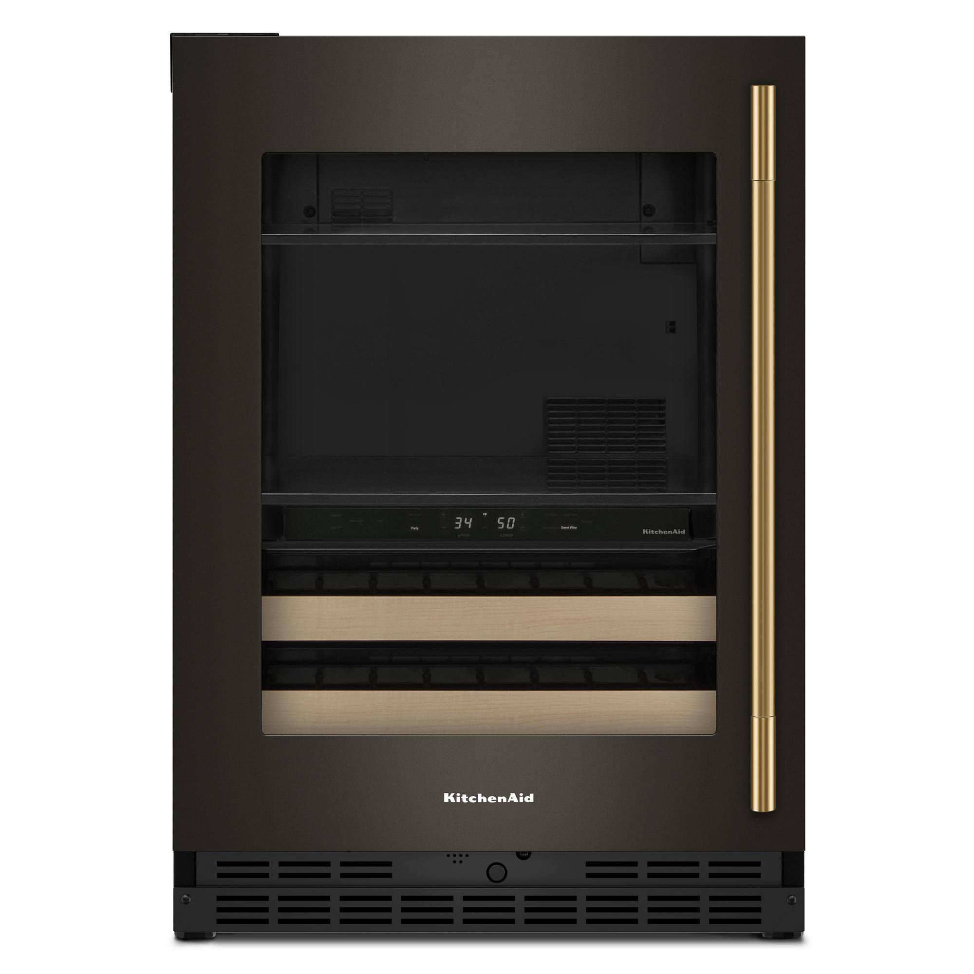 KitchenAid 24" 5.0 Cu. Ft. Black Ore Undercounter Refrigerator - KUBL524SBE