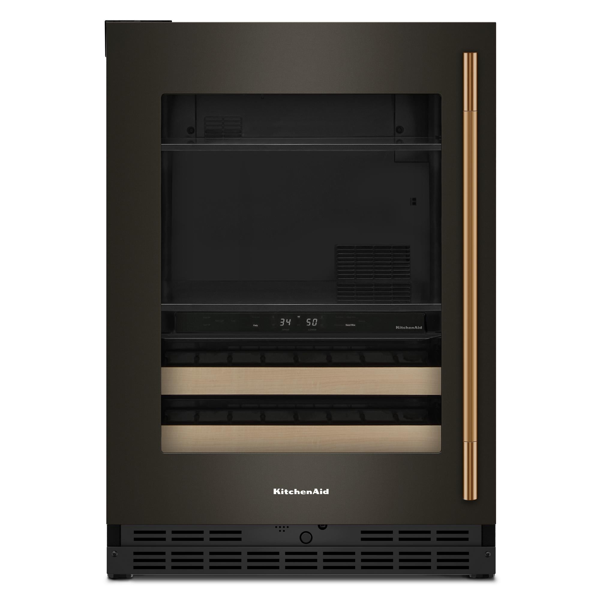 KitchenAid 24" 5.0 Cu. Ft. Black Ore Undercounter Refrigerator - KUBL524SBE