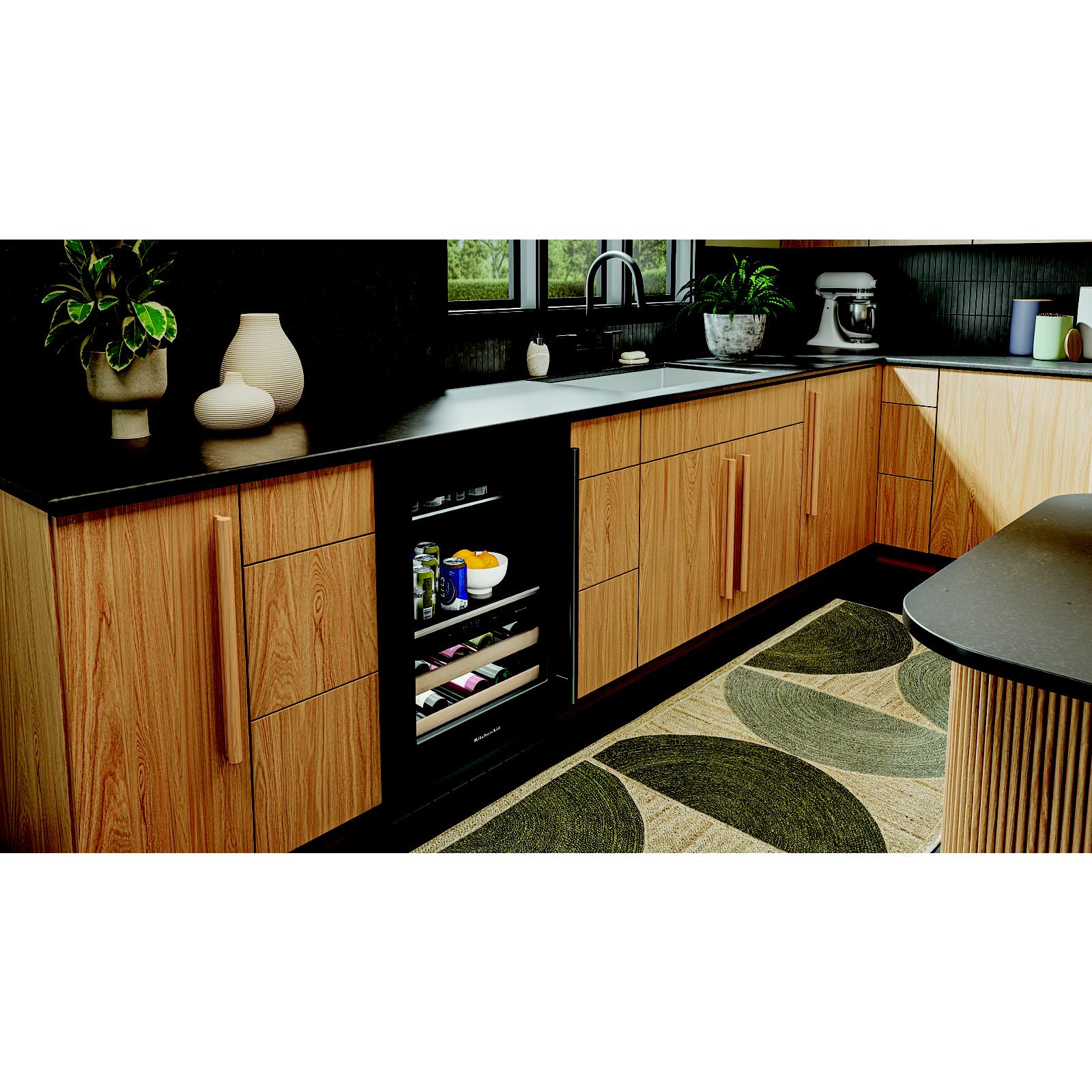 KitchenAid 24" 5.0 Cu. Ft. Black Ore Undercounter Refrigerator - KUBL524SBE