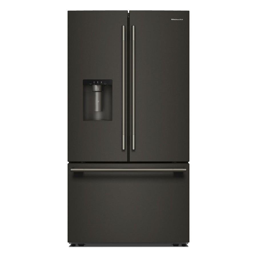 KitchenAid 36" 30 Cu. Ft. Black Ore French Door Refrigerator - KRFF436SBE