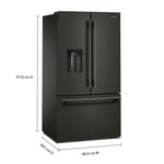 KitchenAid 36" 30 Cu. Ft. Black Ore French Door Refrigerator - KRFF436SBE