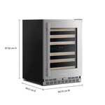 KitchenAid 24" 5.0 Cu. Ft. PrintShield Stainless Steel Undercounter Refrigerator - KUWR524SPS