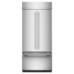 KitchenAid 36" 20.8 Cu. Ft. PrintShield Stainless Steel Built-In French Door Refrigerator - KBFN536SPS
