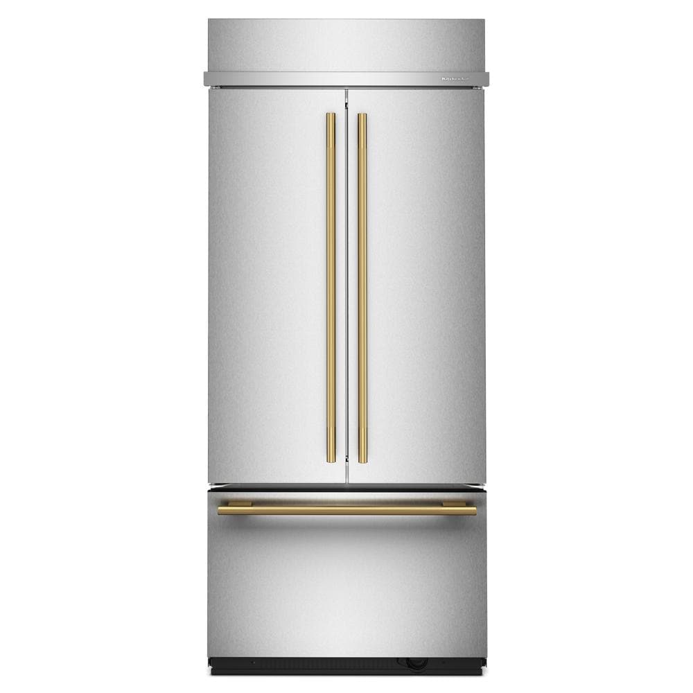 KitchenAid 36" 20.8 Cu. Ft. PrintShield Stainless Steel Built-In French Door Refrigerator - KBFN536SPS
