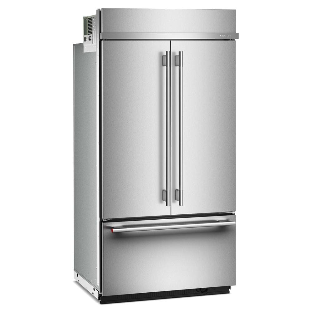 KitchenAid 42" 24.2 Cu. Ft. PrintShield Stainless Steel Built-In French Door Refrigerator - KBFN542SPS