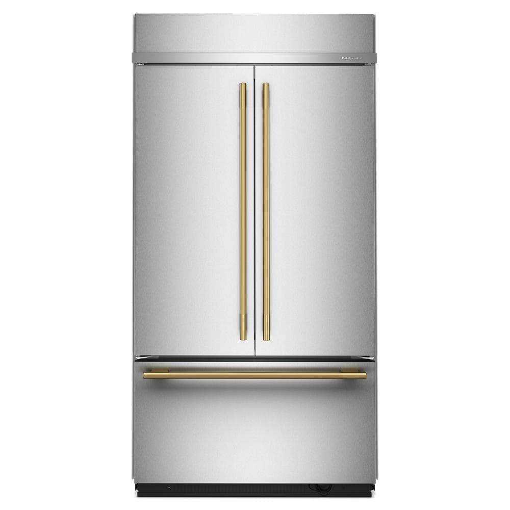 KitchenAid 42" 24.2 Cu. Ft. PrintShield Stainless Steel Built-In French Door Refrigerator - KBFN542SPS