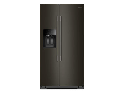 KitchenAid 36" 20.8 Cu. Ft. Black Ore Counter-Depth Side-by-Side Refrigerator - KRSC536RBE