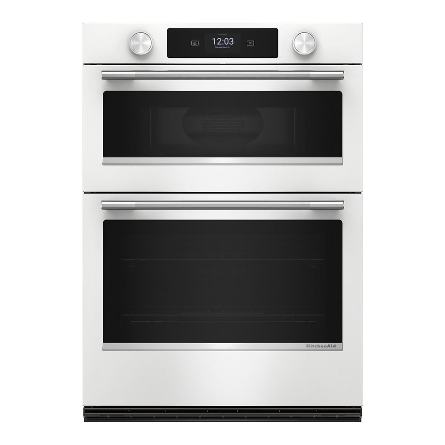 KitchenAid White 30" Wall Oven with Microwave (6.4 cu ft) - KOEC730SWH