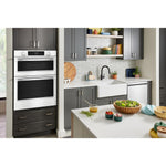 KitchenAid White 30" Wall Oven with Microwave (6.4 cu ft) - KOEC730SWH