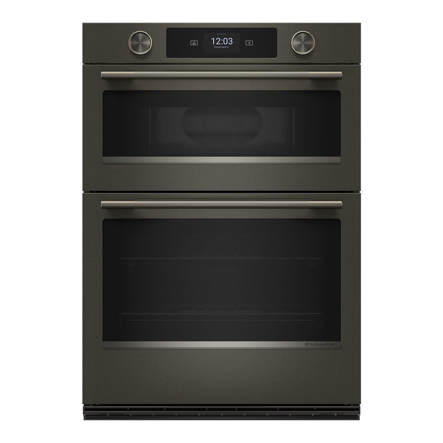 KitchenAid Black Ore 30" Wall Oven with Microwave (6.4 cu ft) - KOEC730SBE