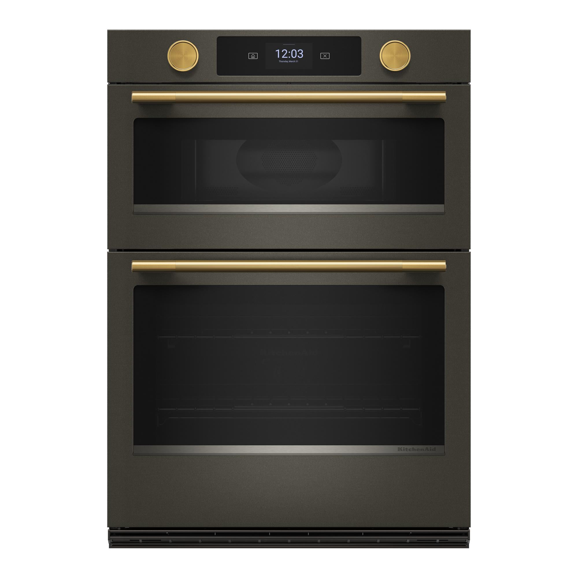 KitchenAid Black Ore 30" Wall Oven with Microwave (6.4 cu ft) - KOEC730SBE