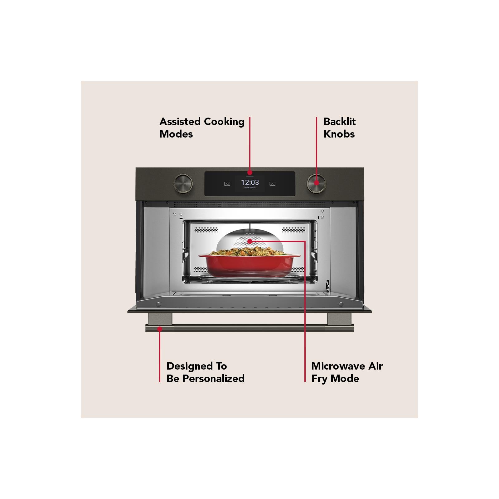 KitchenAid Black Ore 30 in. Built-In Convection Microwave (1.4 Cu. Ft.) - KMBS730SBE